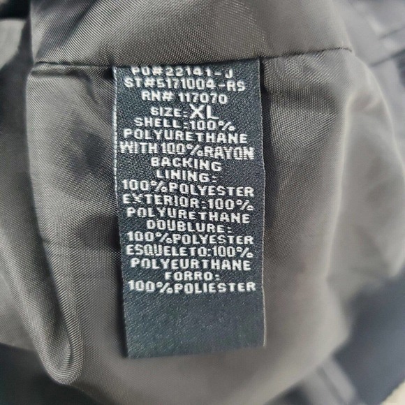 NEW Therapy by Lane Crawford Black Vegan Faux Leather Crop Moto Jacket XL 117070 - Picture 9 of 12